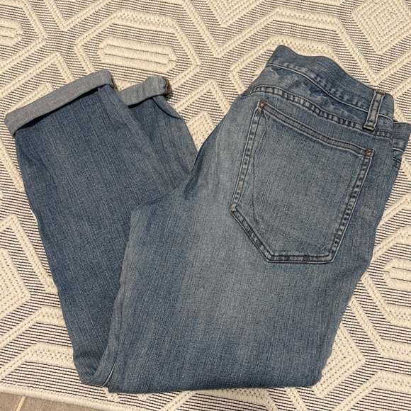 BDG Urban Outfitters Boyfriend Crop Blue Jeans Size 12 - Picture 1 of 3